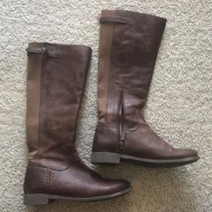 Lucky Brand brown leather boots - knee high
